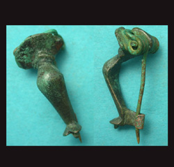 Brooch, Knee, Semicircular Headed type, ca. 2nd Cent. AD